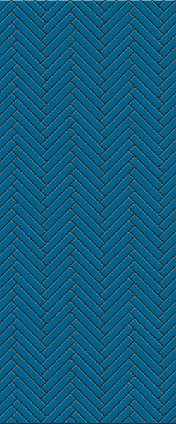 Blue Double Herringbone Tile Acrylic Shower Wall Panel 2440mm x 1220mm (3mm Thick) - CladdTech