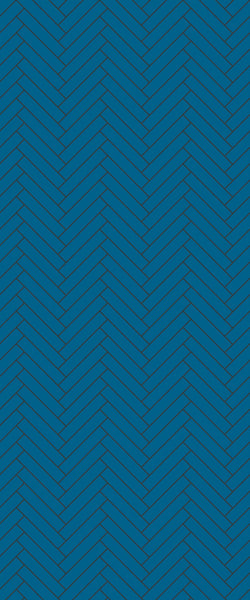 Blue Double Herringbone Tile Acrylic Shower Wall Panel 2440mm x 1220mm (3mm Thick) - CladdTech
