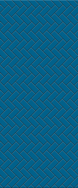 Blue Diagonal Herringbone Tile Acrylic Shower Wall Panel 2440mm x 1220mm (3mm Thick) - CladdTech