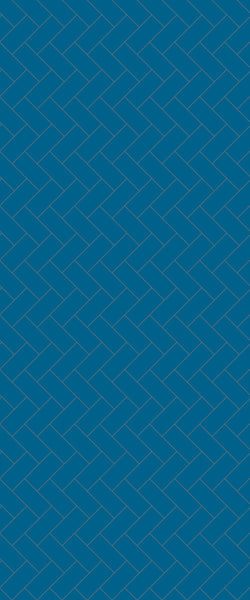 Blue Diagonal Herringbone Tile Acrylic Shower Wall Panel 2440mm x 1220mm (3mm Thick) - CladdTech