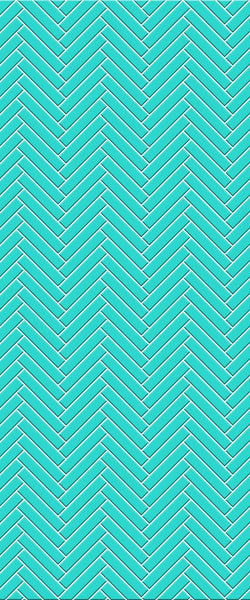 Blue Double Herringbone Tile Acrylic Shower Wall Panel 2440mm x 1220mm (3mm Thick) - CladdTech