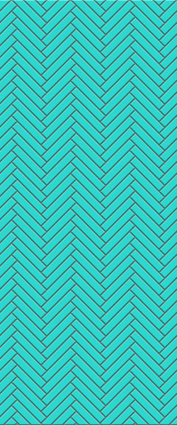 Blue Double Herringbone Tile Acrylic Shower Wall Panel 2440mm x 1220mm (3mm Thick) - CladdTech