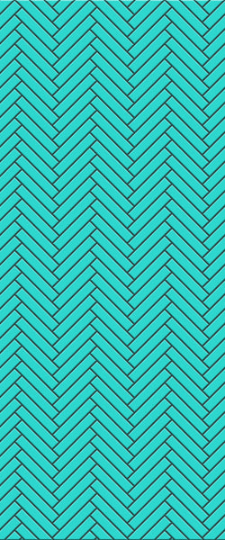 Blue Double Herringbone Tile Acrylic Shower Wall Panel 2440mm x 1220mm (3mm Thick) - CladdTech