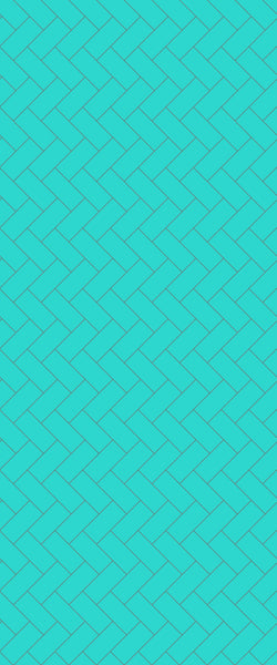 Blue Diagonal Herringbone Tile Acrylic Shower Wall Panel 2440mm x 1220mm (3mm Thick) - CladdTech