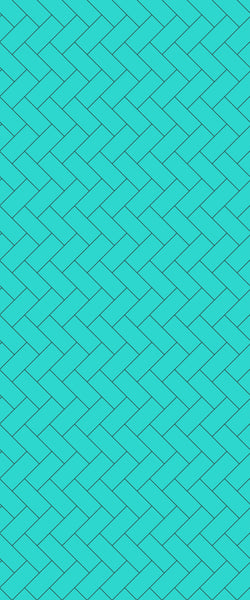 Blue Diagonal Herringbone Tile Acrylic Shower Wall Panel 2440mm x 1220mm (3mm Thick) - CladdTech