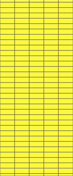 Yellow Horizontal Block Tile Acrylic Shower Panel 2440mm x 1220mm (3mm Thick) - CladdTech