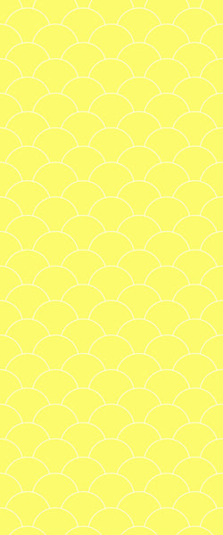 Yellow Fishscales Tile Acrylic Shower Panel 2440mm x 1220mm (3mm Thick) - CladdTech