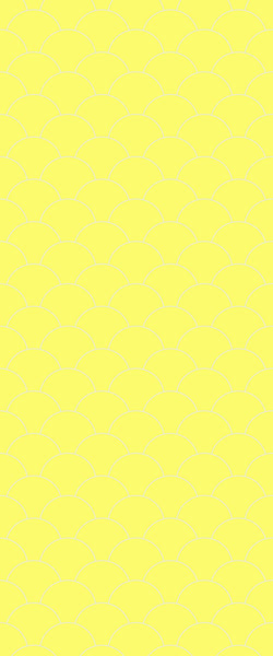 Yellow Fishscales Tile Acrylic Shower Panel 2440mm x 1220mm (3mm Thick) - CladdTech