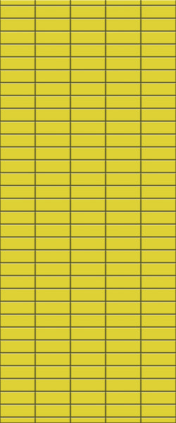 Yellow Horizontal Block Tile Acrylic Shower Panel 2440mm x 1220mm (3mm Thick) - CladdTech