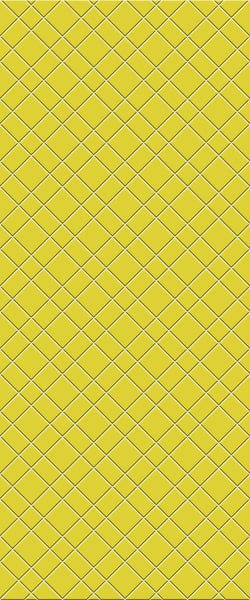 Yellow Basket Weave Tile Acrylic Shower Panel 2440mm x 1220mm ( 3mm Thick) - CladdTech