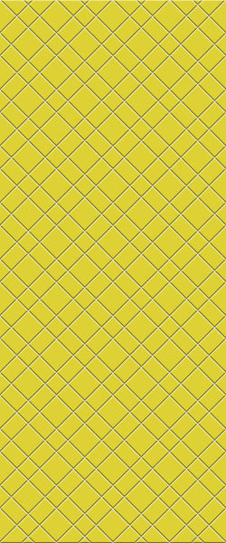 Yellow Basket Weave Tile Acrylic Shower Panel 2440mm x 1220mm ( 3mm Thick) - CladdTech