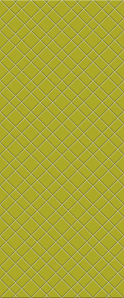 Yellow Basket Weave Tile Acrylic Shower Panel 2440mm x 1220mm ( 3mm Thick) - CladdTech