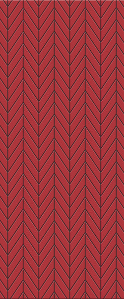 Red Chevron Tile Acrylic Shower Wall Panel 2440mm x 1220mm ( 3mm Thick) - CladdTech