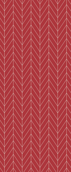 Red Chevron Tile Acrylic Shower Wall Panel 2440mm x 1220mm ( 3mm Thick) - CladdTech