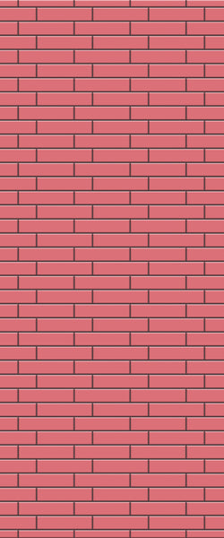 Red Brick Slip Tile Acrylic Shower Wall Panel 2440mm x 1220mm ( 3mm Thick) - CladdTech