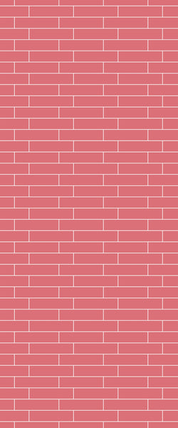 Red Brick Slip Tile Acrylic Shower Wall Panel 2440mm x 1220mm ( 3mm Thick) - CladdTech
