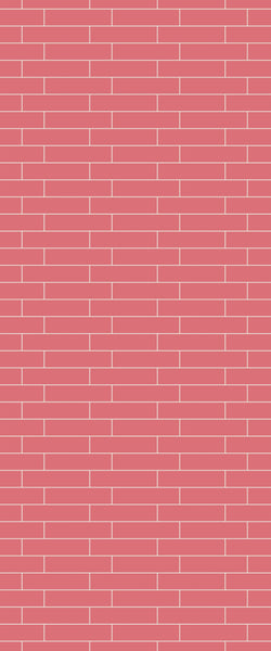 Red Brick Slip Tile Acrylic Shower Wall Panel 2440mm x 1220mm ( 3mm Thick) - CladdTech
