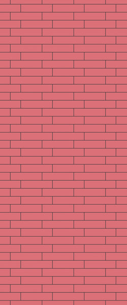 Red Brick Slip Tile Acrylic Shower Wall Panel 2440mm x 1220mm ( 3mm Thick) - CladdTech
