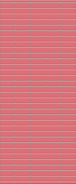 Red Horizontal Block Tile Acrylic Shower Panel 2440mm x 1220mm ( 3mm Thick) - CladdTech