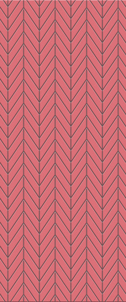 Red Chevron Tile Acrylic Shower Wall Panel 2440mm x 1220mm ( 3mm Thick) - CladdTech