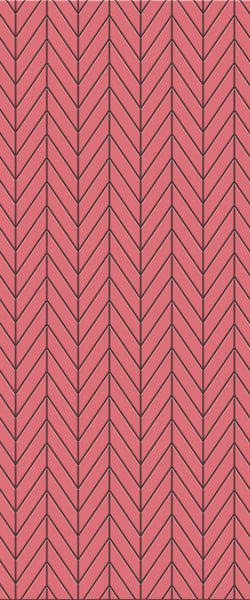 Red Chevron Tile Acrylic Shower Wall Panel 2440mm x 1220mm ( 3mm Thick) - CladdTech