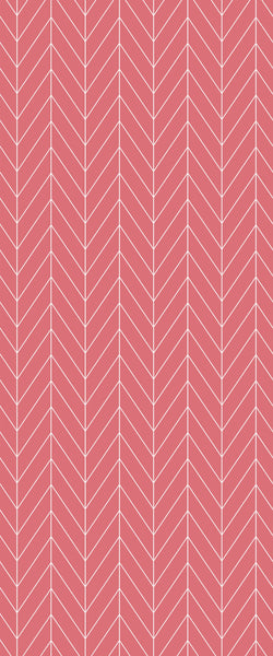 Red Chevron Tile Acrylic Shower Wall Panel 2440mm x 1220mm ( 3mm Thick) - CladdTech