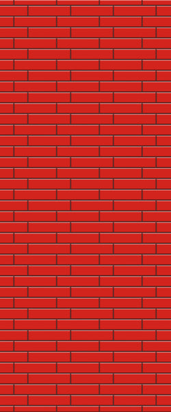 Red Brick Slip Tile Acrylic Shower Wall Panel 2440mm x 1220mm ( 3mm Thick) - CladdTech