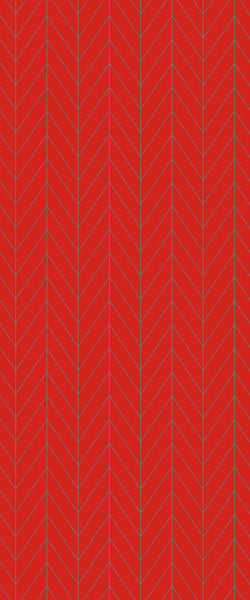 Red Chevron Tile Acrylic Shower Wall Panel 2440mm x 1220mm ( 3mm Thick) - CladdTech