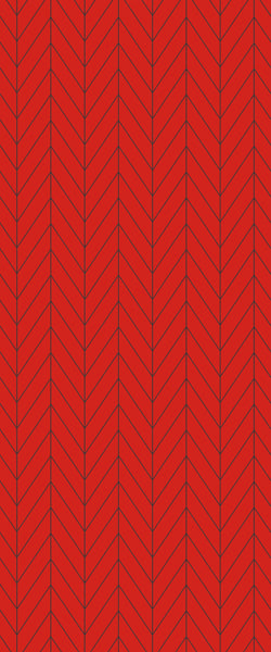 Red Chevron Tile Acrylic Shower Wall Panel 2440mm x 1220mm ( 3mm Thick) - CladdTech