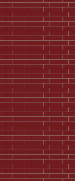 Red Brick Slip Tile Acrylic Shower Wall Panel 2440mm x 1220mm ( 3mm Thick) - CladdTech