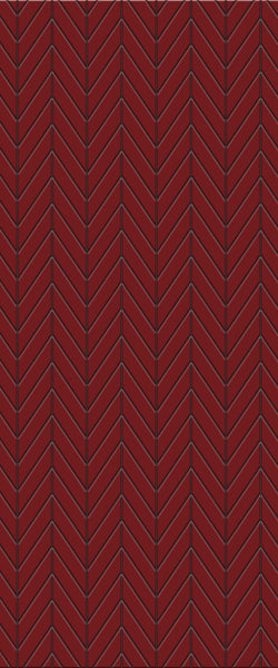 Red Chevron Tile Acrylic Shower Wall Panel 2440mm x 1220mm ( 3mm Thick) - CladdTech