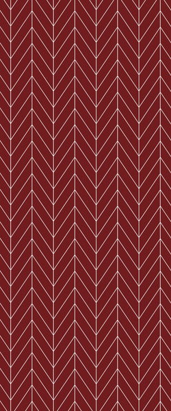Red Chevron Tile Acrylic Shower Wall Panel 2440mm x 1220mm ( 3mm Thick) - CladdTech