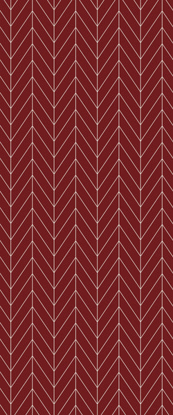 Red Chevron Tile Acrylic Shower Wall Panel 2440mm x 1220mm ( 3mm Thick) - CladdTech
