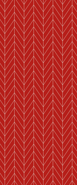 Red Chevron Tile Acrylic Shower Wall Panel 2440mm x 1220mm ( 3mm Thick) - CladdTech