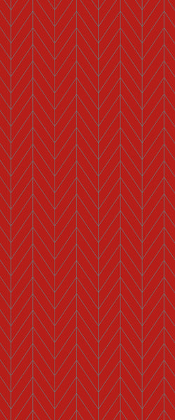 Red Chevron Tile Acrylic Shower Wall Panel 2440mm x 1220mm ( 3mm Thick) - CladdTech