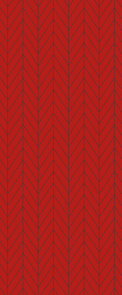 Red Chevron Tile Acrylic Shower Wall Panel 2440mm x 1220mm ( 3mm Thick) - CladdTech