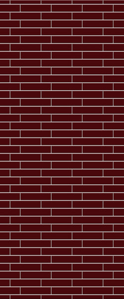 Red Brick Slip Tile Acrylic Shower Wall Panel 2440mm x 1220mm ( 3mm Thick) - CladdTech
