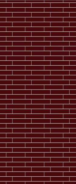 Red Brick Slip Tile Acrylic Shower Wall Panel 2440mm x 1220mm ( 3mm Thick) - CladdTech