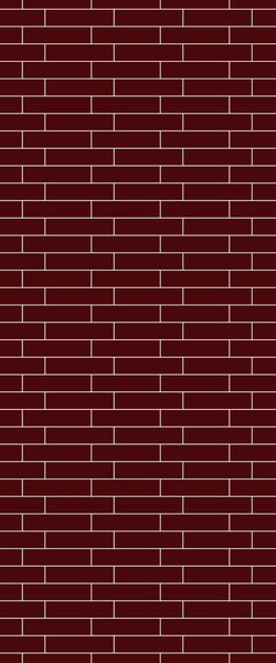 Red Brick Slip Tile Acrylic Shower Wall Panel 2440mm x 1220mm ( 3mm Thick) - CladdTech