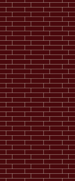 Red Brick Slip Tile Acrylic Shower Wall Panel 2440mm x 1220mm ( 3mm Thick) - CladdTech