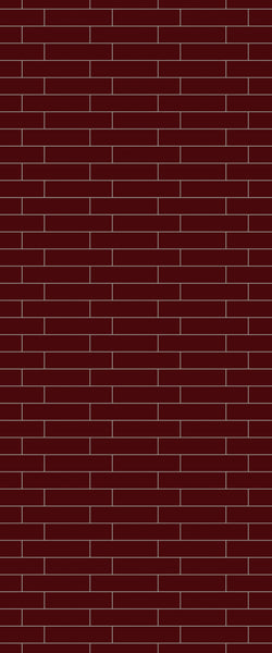 Red Brick Slip Tile Acrylic Shower Wall Panel 2440mm x 1220mm ( 3mm Thick) - CladdTech