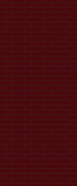 Red Brick Slip Tile Acrylic Shower Wall Panel 2440mm x 1220mm ( 3mm Thick) - CladdTech