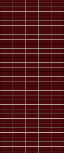 Red Horizontal Block Tile Acrylic Shower Panel 2440mm x 1220mm ( 3mm Thick) - CladdTech