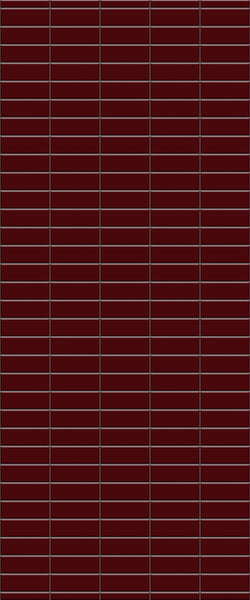 Red Horizontal Block Tile Acrylic Shower Panel 2440mm x 1220mm ( 3mm Thick) - CladdTech