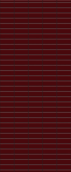Red Horizontal Block Tile Acrylic Shower Panel 2440mm x 1220mm ( 3mm Thick) - CladdTech