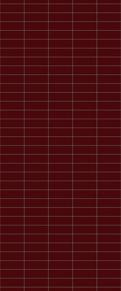 Red Horizontal Block Tile Acrylic Shower Panel 2440mm x 1220mm ( 3mm Thick) - CladdTech