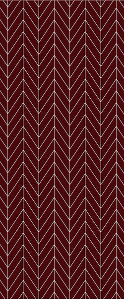 Red Chevron Tile Acrylic Shower Wall Panel 2440mm x 1220mm ( 3mm Thick) - CladdTech