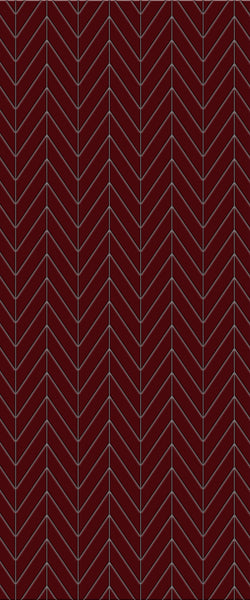 Red Chevron Tile Acrylic Shower Wall Panel 2440mm x 1220mm ( 3mm Thick) - CladdTech
