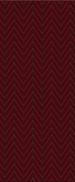 Red Chevron Tile Acrylic Shower Wall Panel 2440mm x 1220mm ( 3mm Thick) - CladdTech