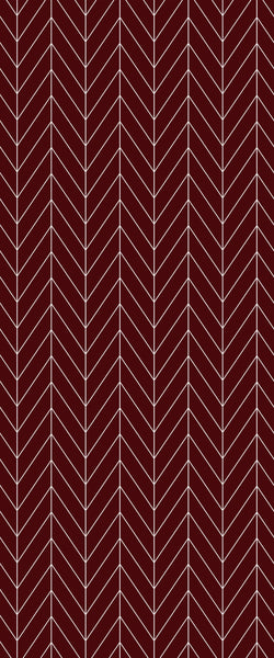Red Chevron Tile Acrylic Shower Wall Panel 2440mm x 1220mm ( 3mm Thick) - CladdTech